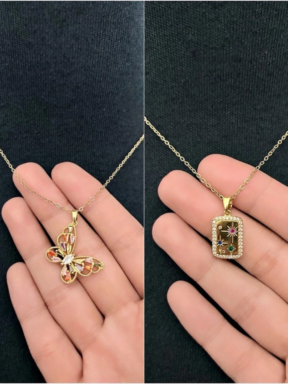 2 Colorful Necklace Set